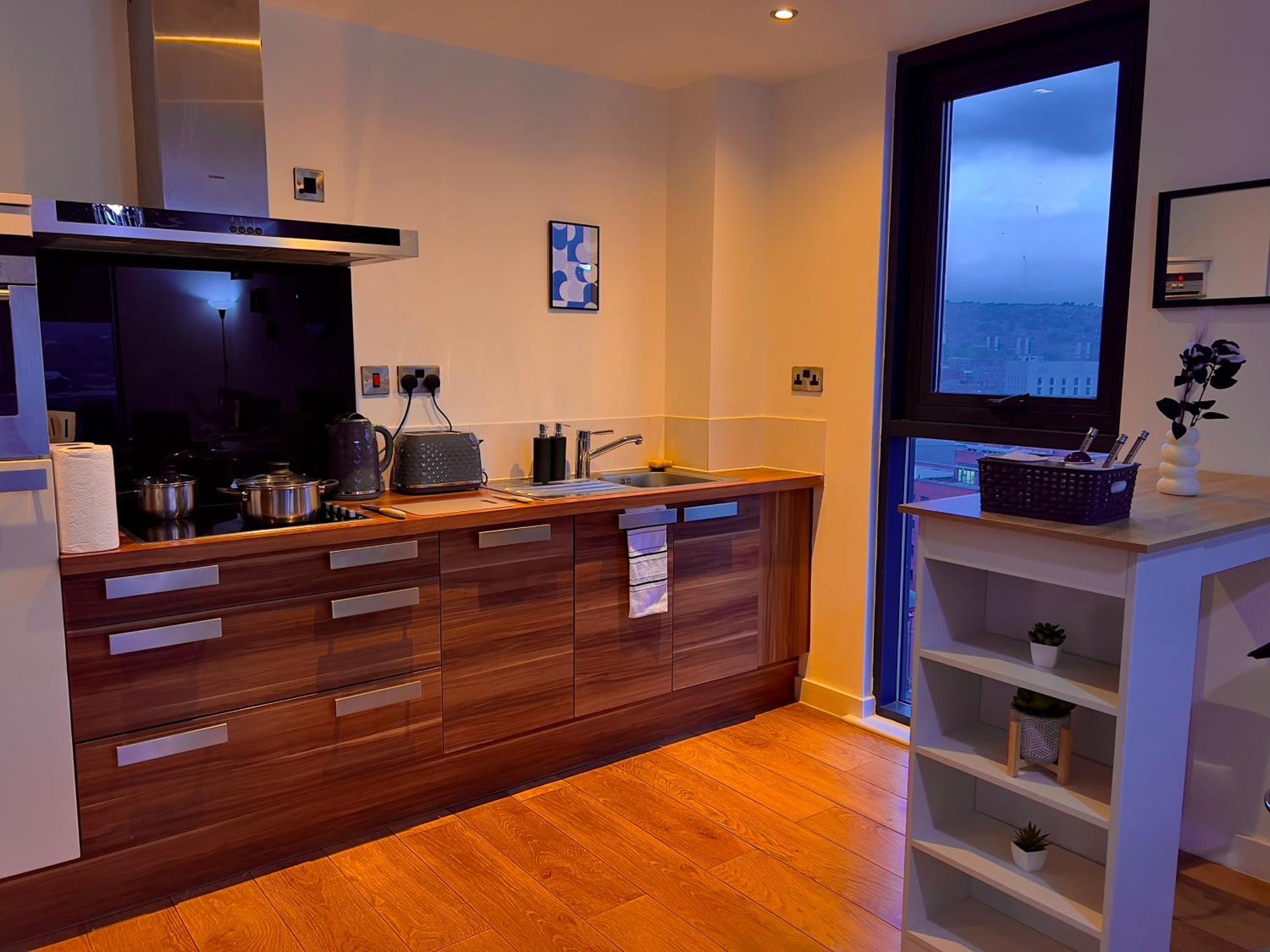 Penthouse Gem, Central, Scenic Views, Stylish, Modern, City Centre 2Br Sheffield Exteriér fotografie